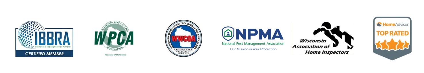 IBBRA Certified Member, WPCA, WWCOA, NPMA, Wisconsin Association of Home Inspectors, HomeAdvisor Top Rated